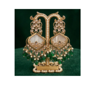 Aika Stylish Earrings for Women and girls Brass Chandbali Earring
