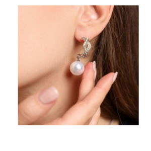 STYLELITTLEMORE Flora Pearl Bloom Stud Earrings Alloy Stud Earring
