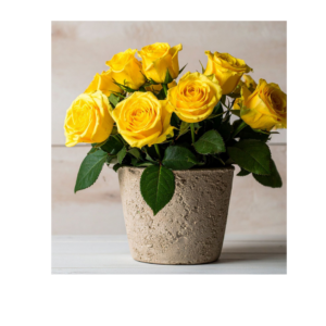 Jaymaa Collection Set of 4 Pcs Stylish Looking  plastic flowers