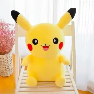 Polyhug Premium Pikachu Soft Toy - Cute Character Plush for Kids & Fans (Medium)  - 30 cm (Yellow)